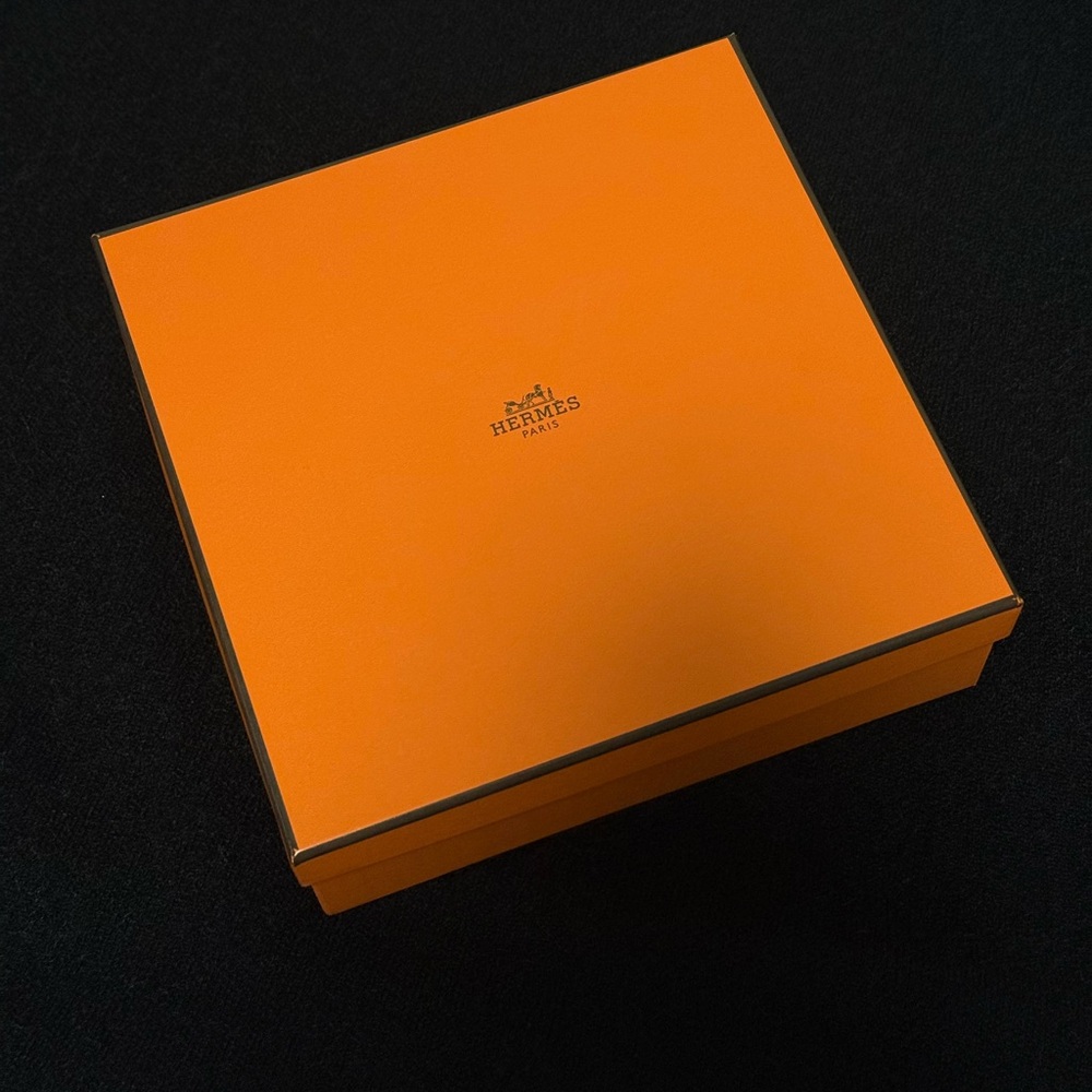 Hermes Orange Gift Box with Logo